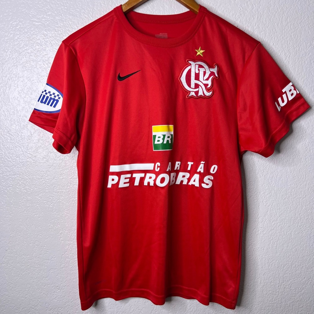 Nike Clube de Regatas do Flamengo CR Red Soccer Jersey Petrobras Mens XS 2006 - Picture 2 of 7
